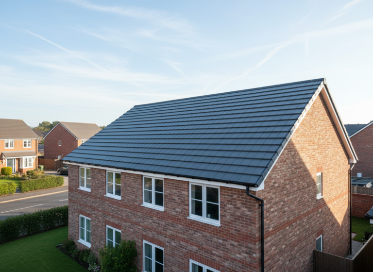 New roof cost UK guide: new tiled roof on a Berkshire semi detached house
